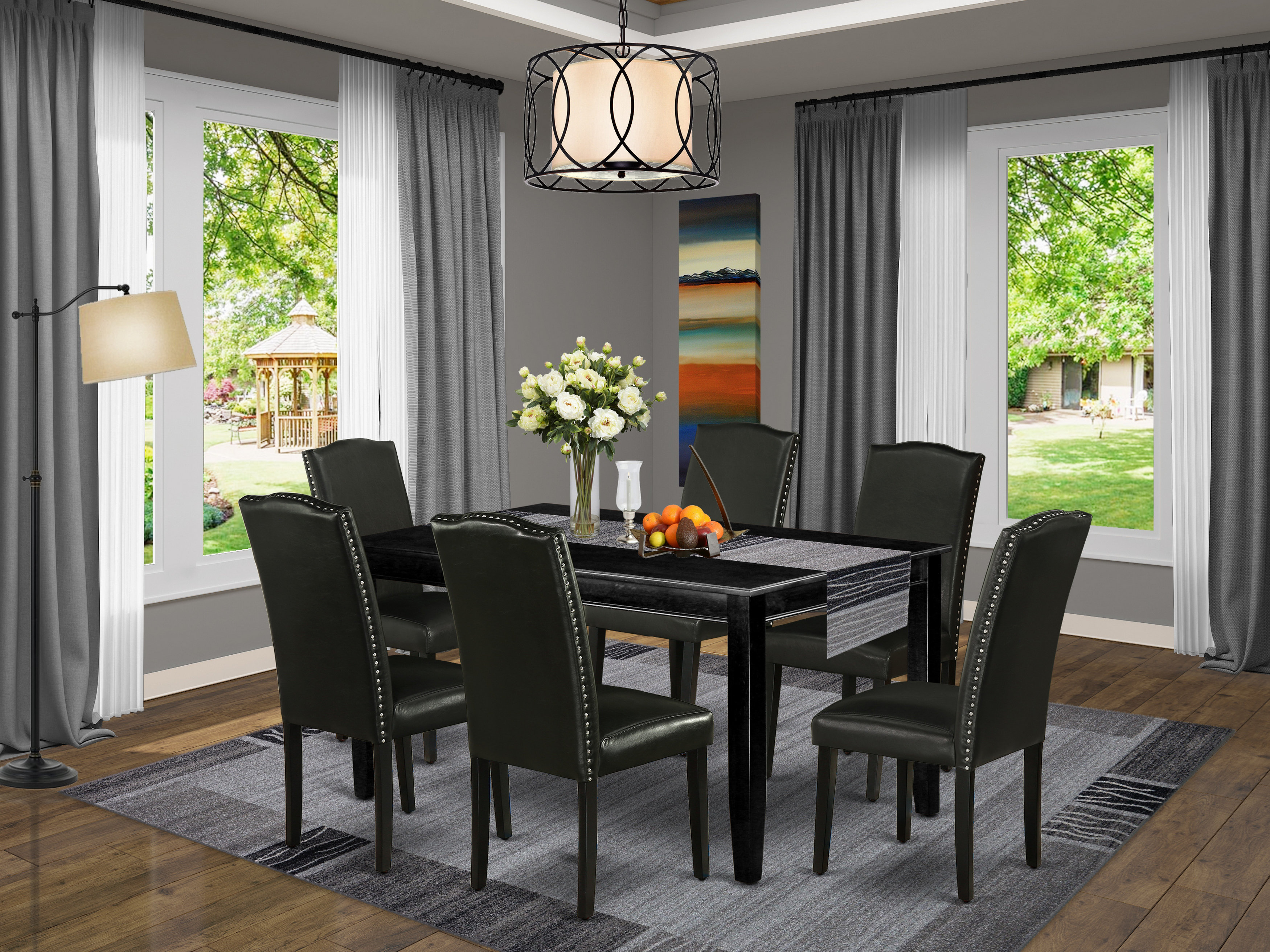 Mavis solid wood dining set alcott hill pieces included discount